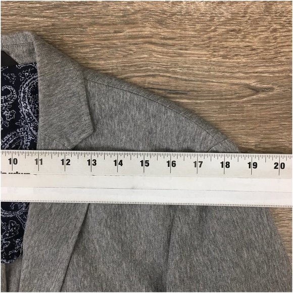 Saks Fifth‎ Mens Blazer Sport Coat Two Button Jacket Cotton 40 Slim Casual Suits - Picture 10 of 13